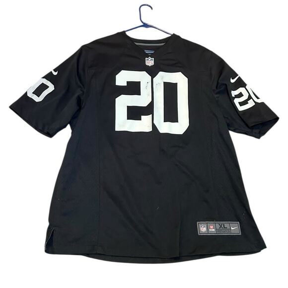 Darren McFadden Jersey Oakland Las Vegas Raiders Nike On Field #20 Mens XL Black - Picture 1 of 9